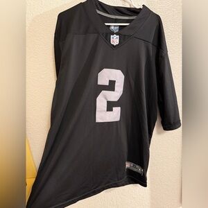Black and Gray Men's Jersey raiders replica